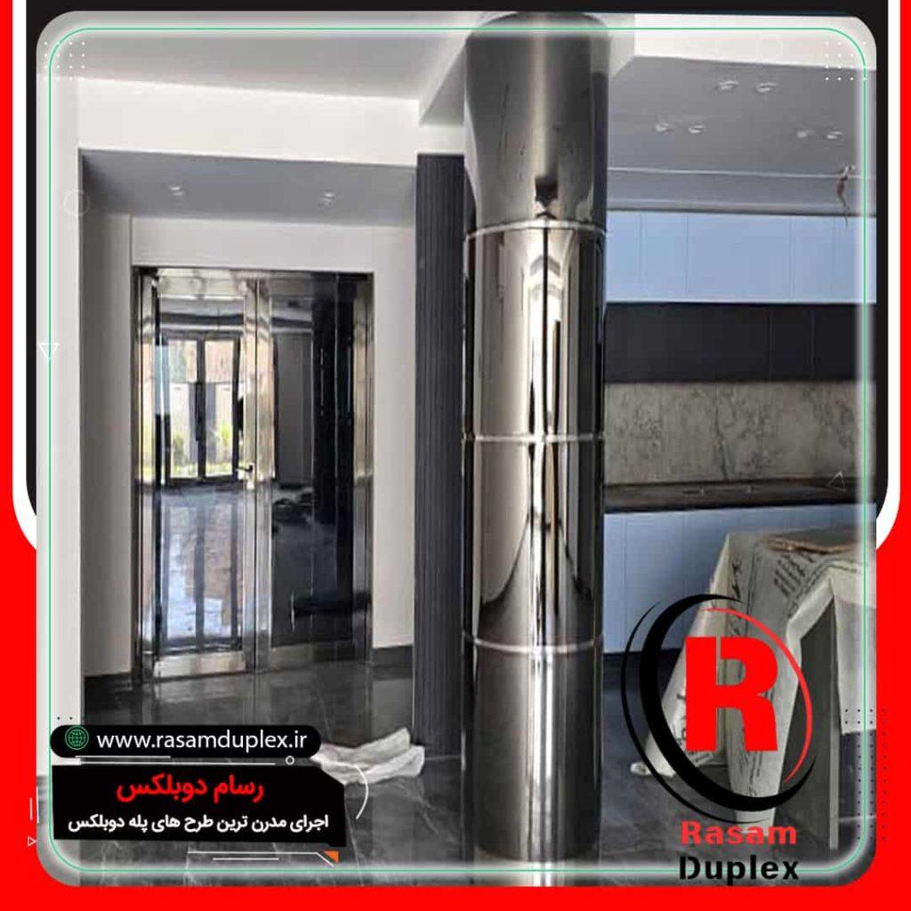 قیمت روکش استیل ستون