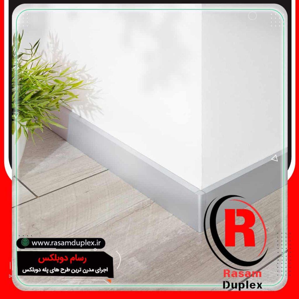 قرنیز استیل عرض سفارشی رنگ طلایی، نقره ای