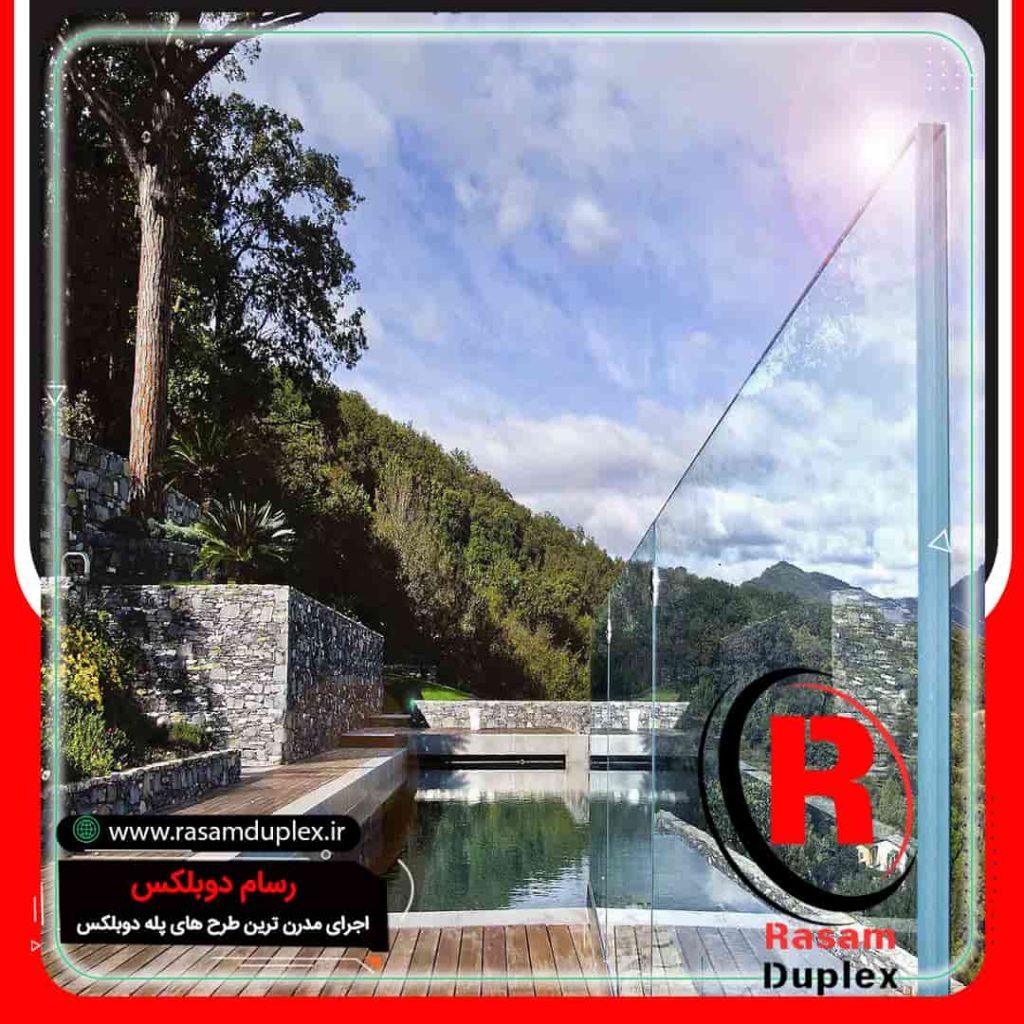 نرده شیشه ای سکوریت