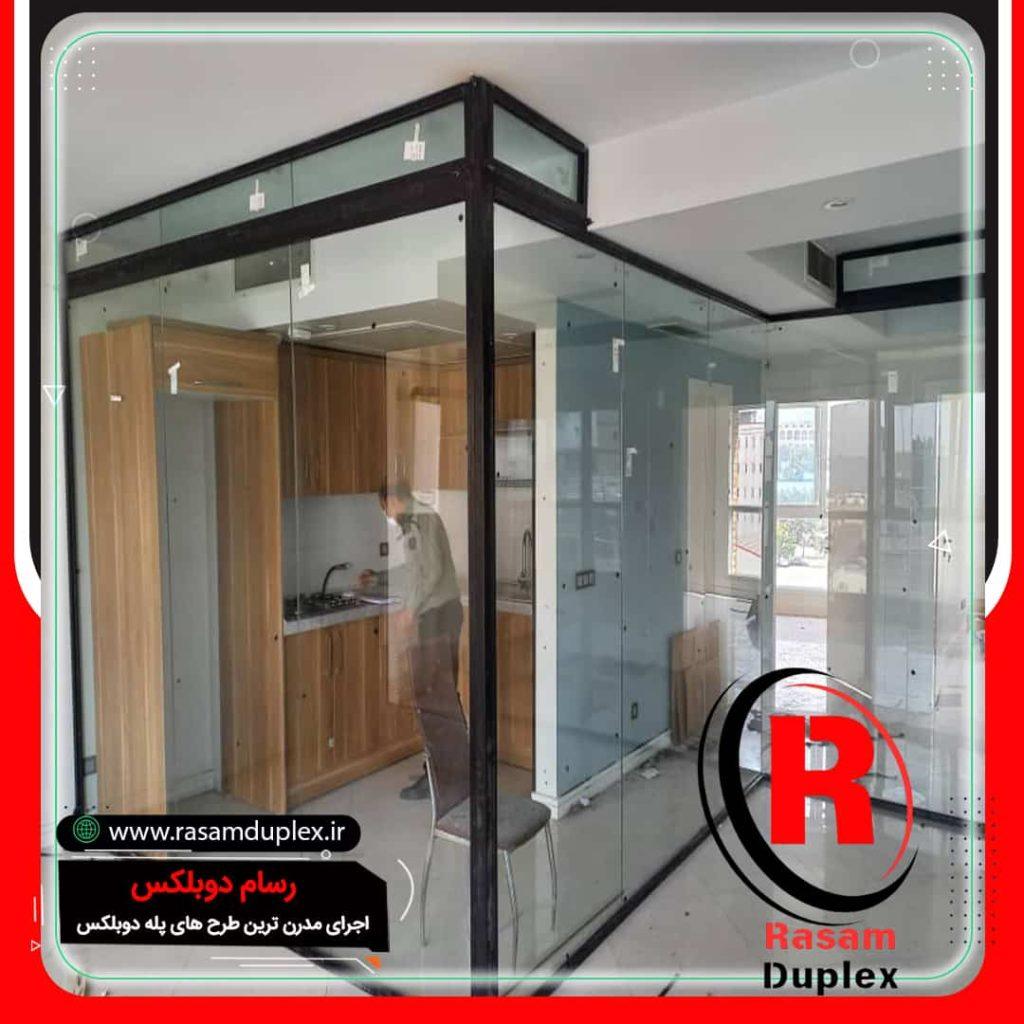 خرید و قیمت پارتیشن شیشه ای اداری