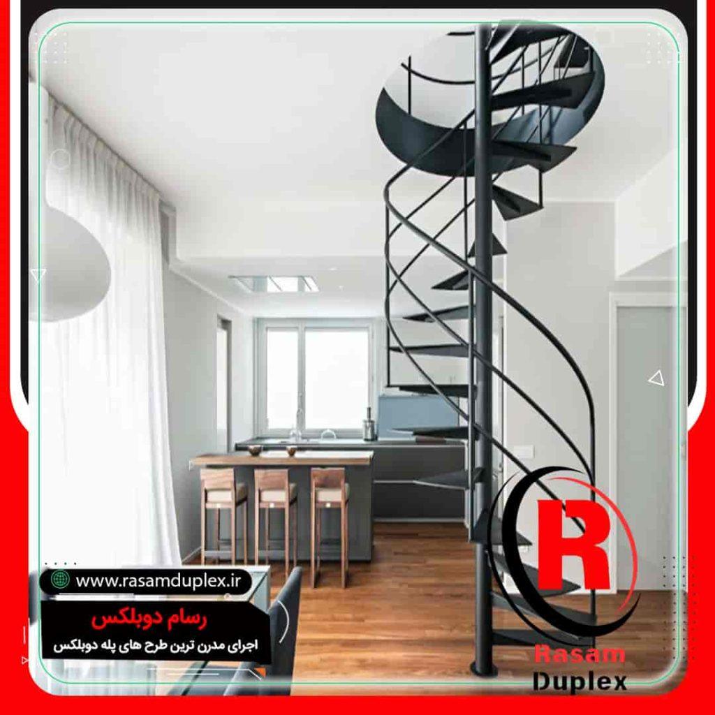 نرده راه پله استیل جدید