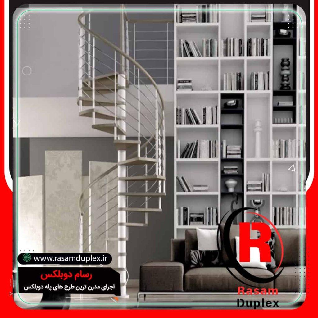 ساخت پله استیل گرد