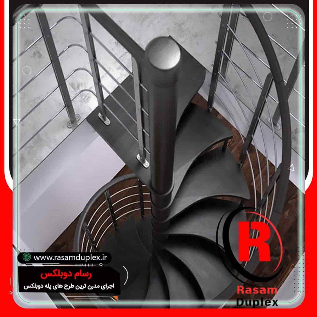 قیمت پله مارپیچ حول محور فلزی
