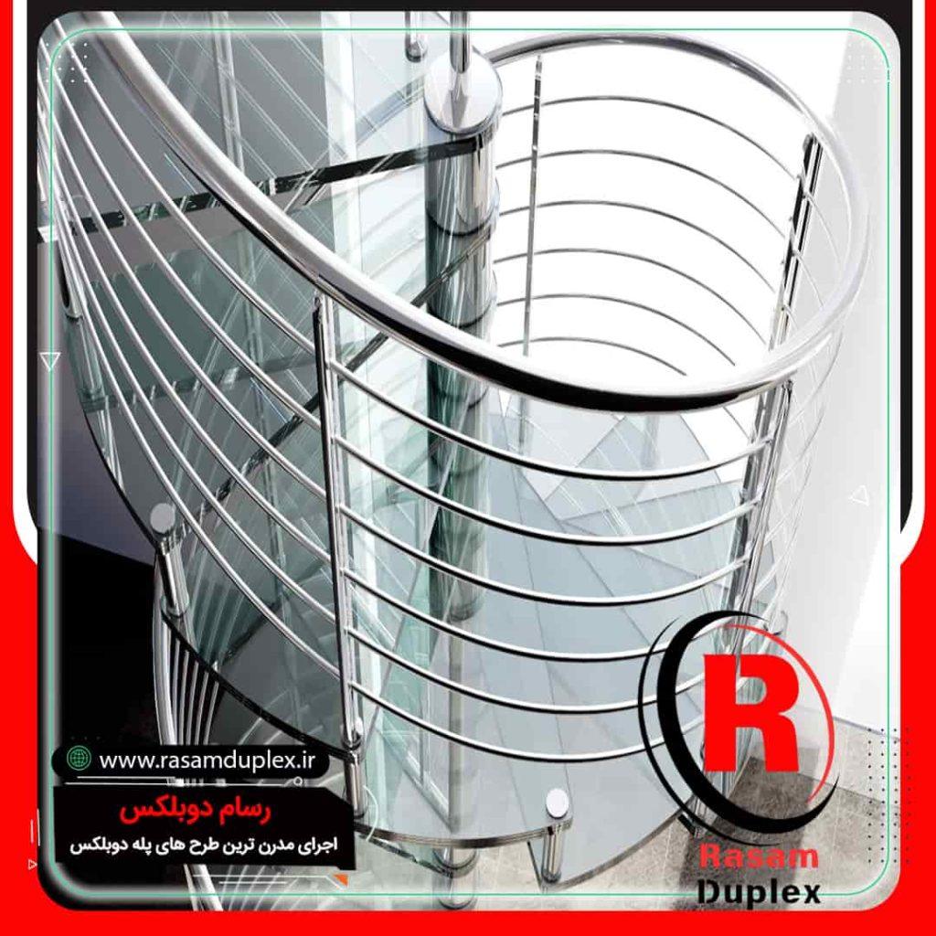 پله گرد اسپیرال