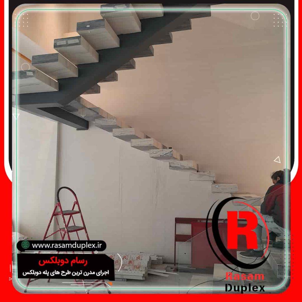 اجزای اصلی راه پله شمشیری