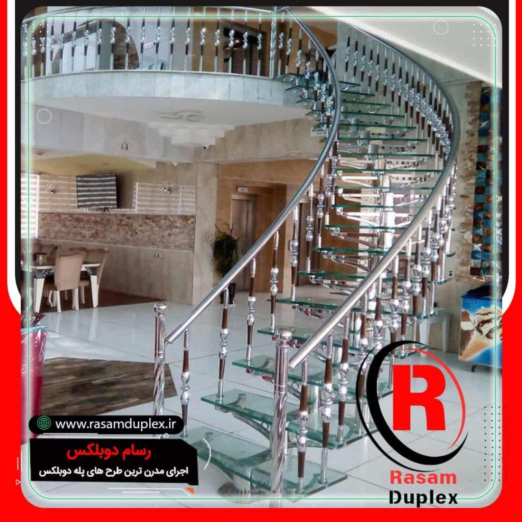 قیمت پله شیشه ای شیک