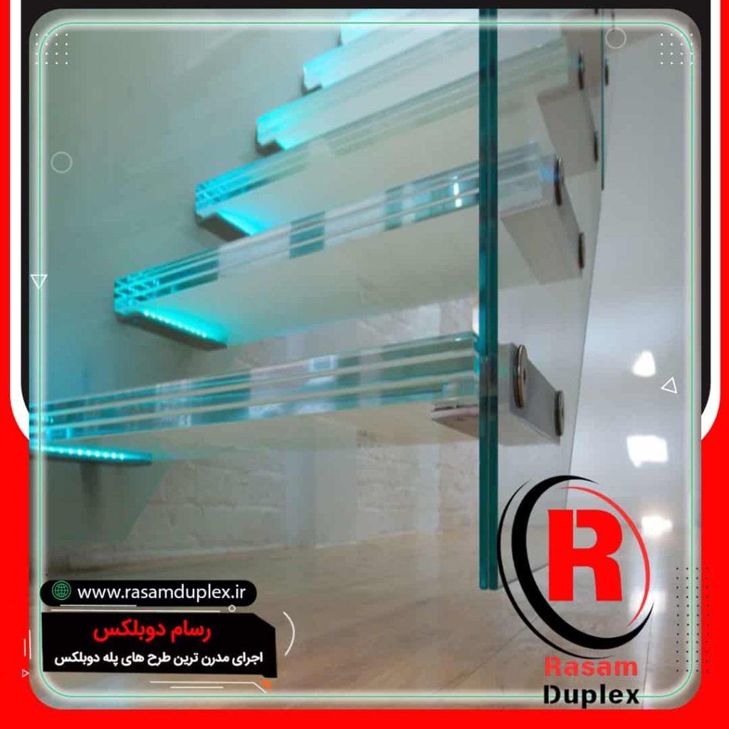 انواع پله معلق شیشه ای