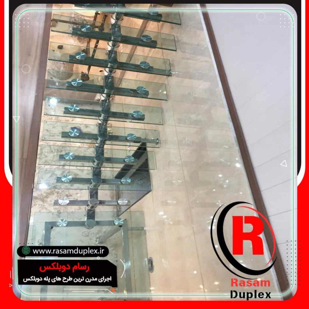 قیمت پله مفصلی شیشه ای