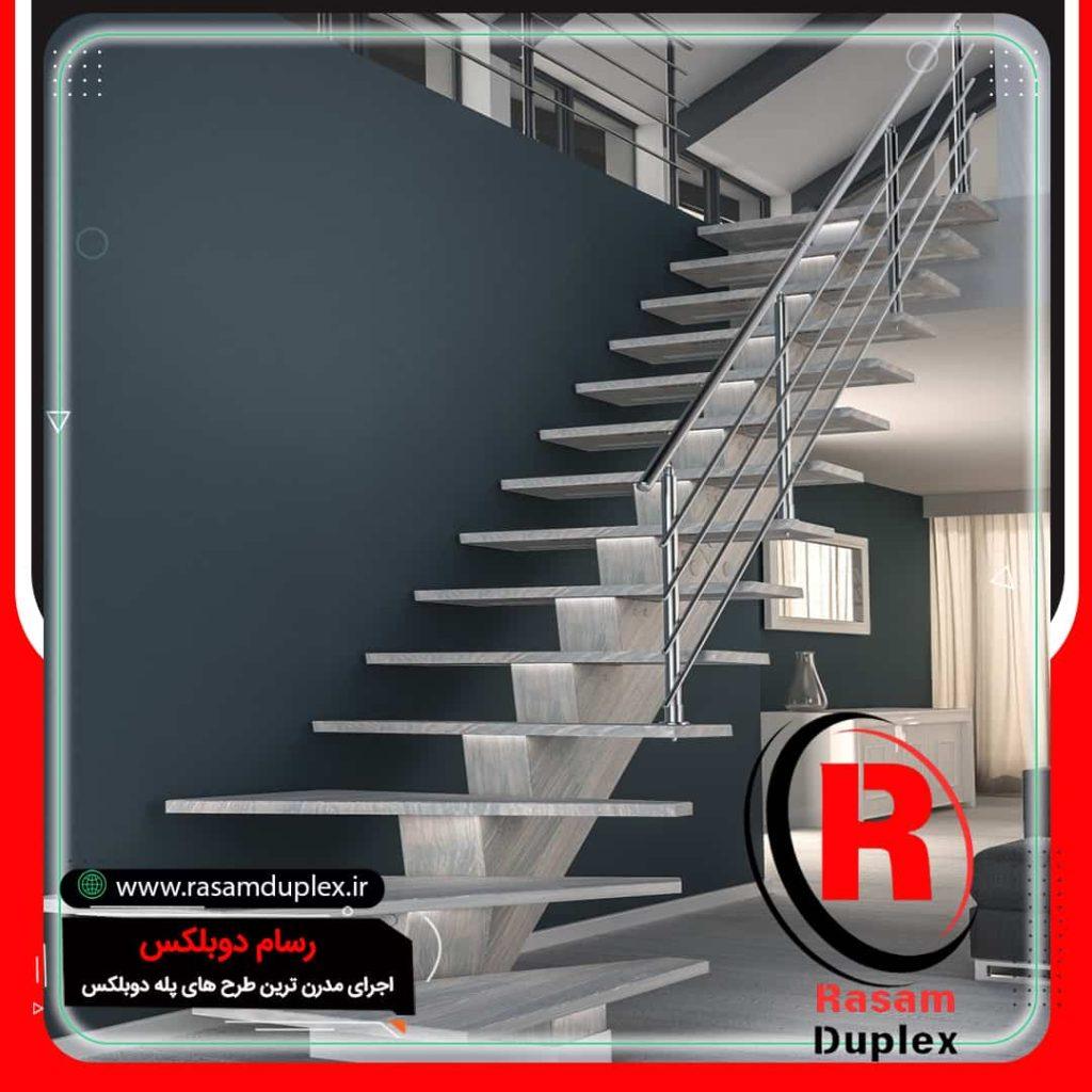 خرید و قیمت پله فولادی پیش ساخته مدل کپسولی