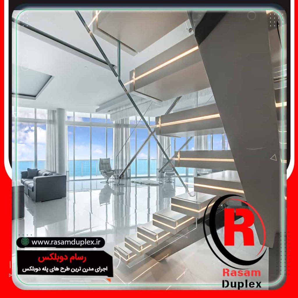 راه پله پیش ساخته مدرن