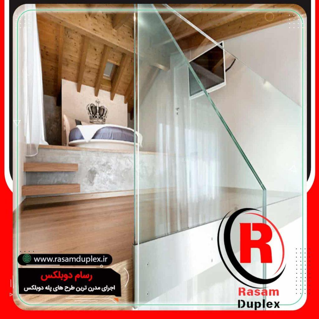 سفارش پله چوبی دوبلکس