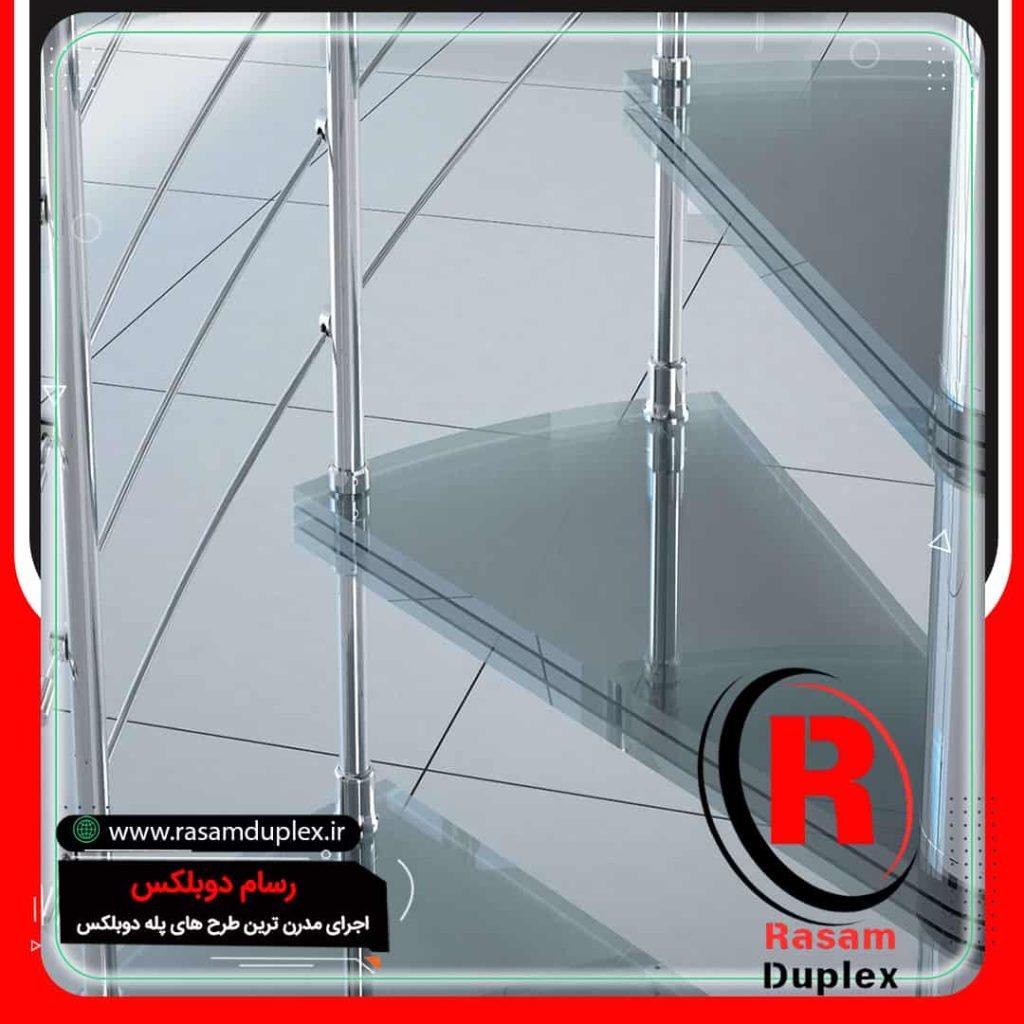 اجرای پله گرد مدرن