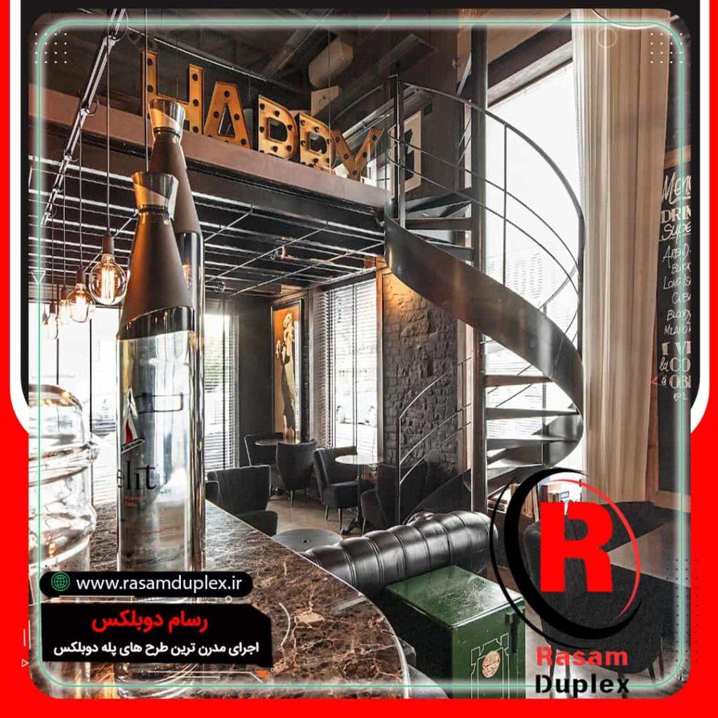 طرح های جدید پله گرد و پیچ مدرن و لوکس