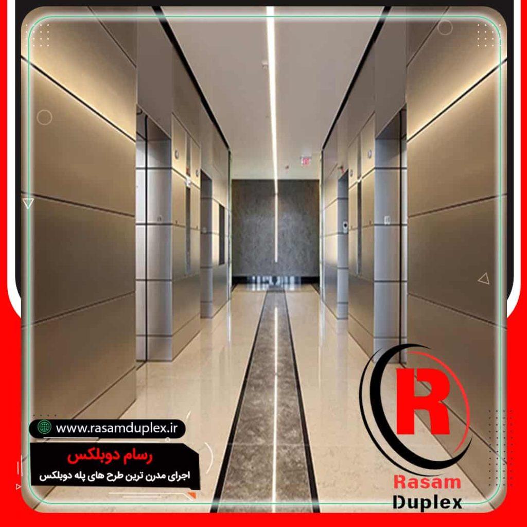 قیمت روکش استیل درب آسانسور