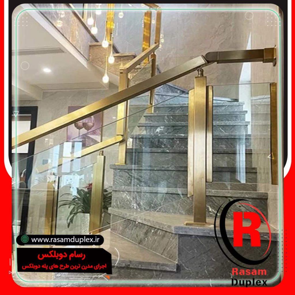 نرده شیشه ای – قیمت نرده شیشه ای – هندریل شیشه ای – جان پناه شیشه ای