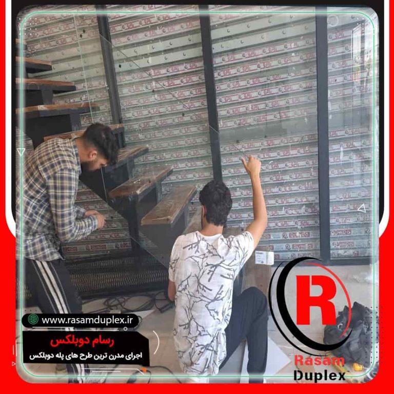 هزینه نصب پله چوبی اکسپوز تهران