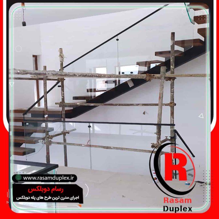اجرای راه پله دوبلکس ویلایی شمال