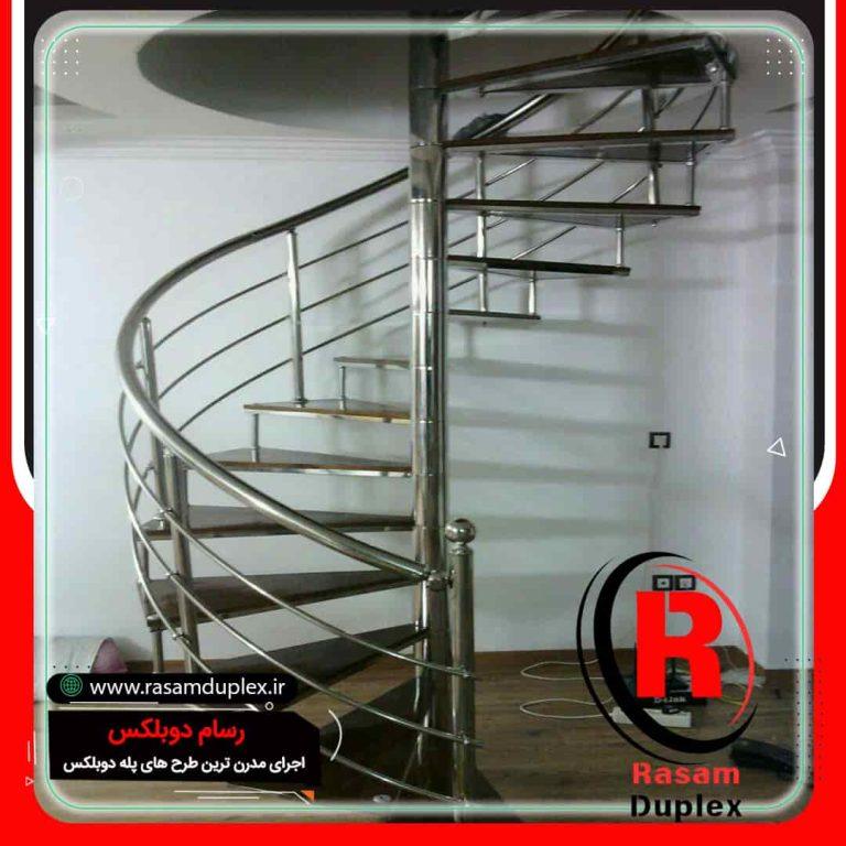 اجرای راه پله حول محور تهران