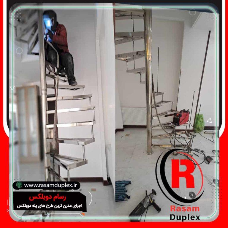 قیمت راه پله اسپیرال حول محور