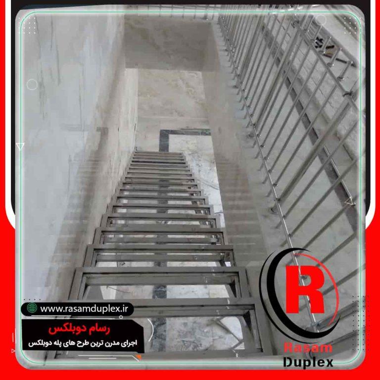 راه پله استیل مستقیم مشهد