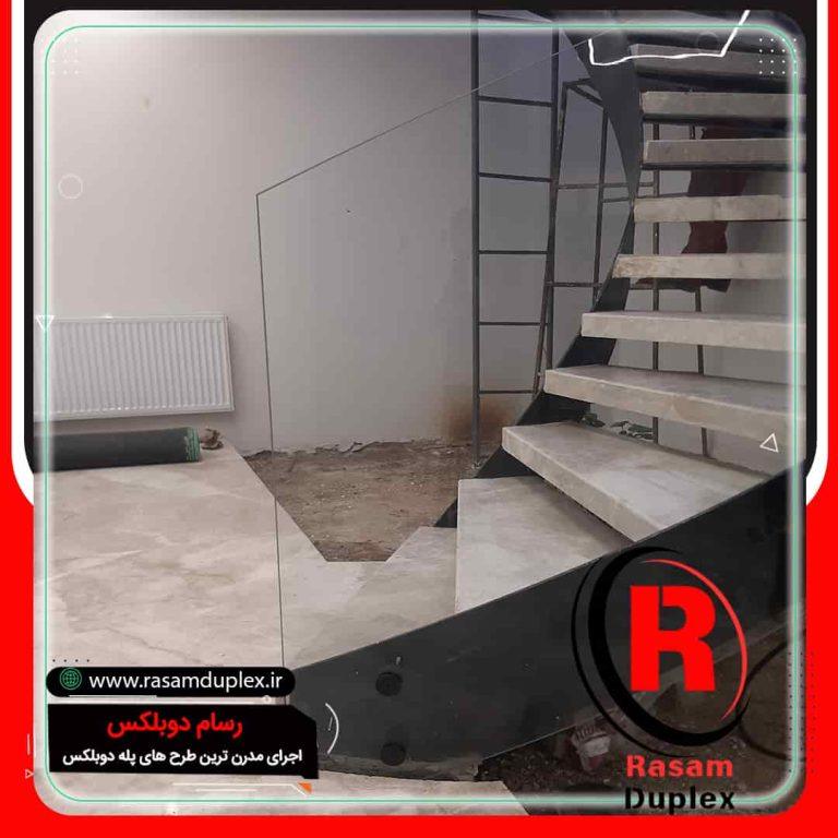 ساخت و اجرای راه پله گرد مارپیچ تهران