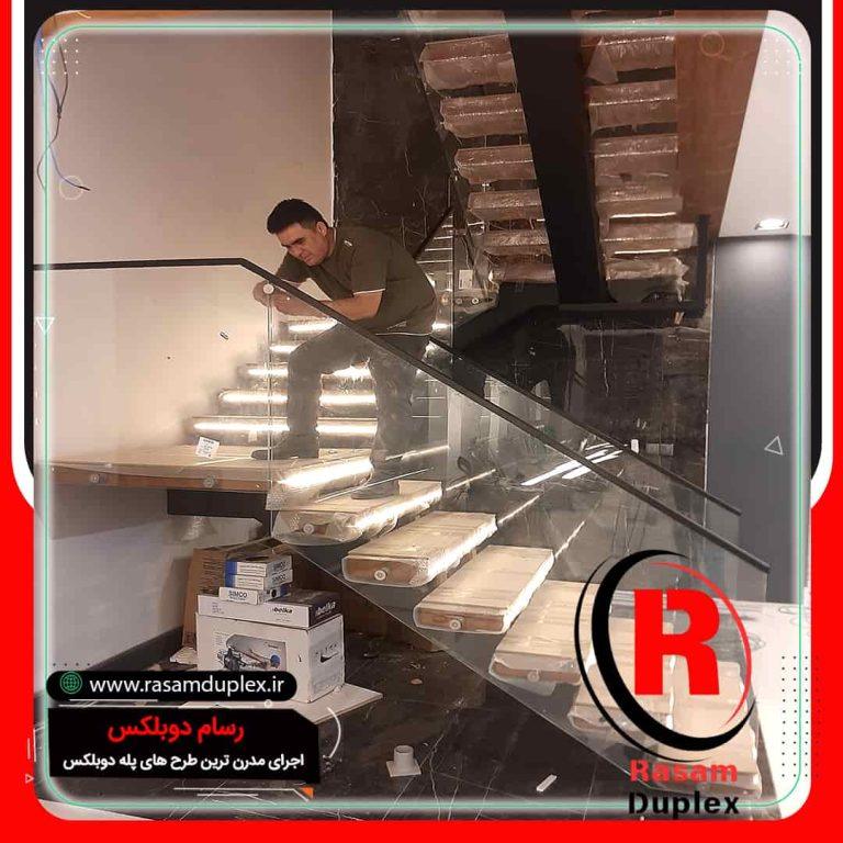 قیمت نصب پله چوبی اکسپوز تهران