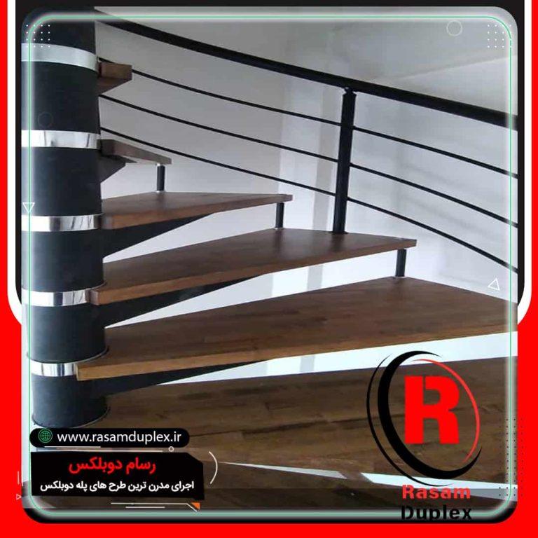 اجرای راه پله گرد کیش