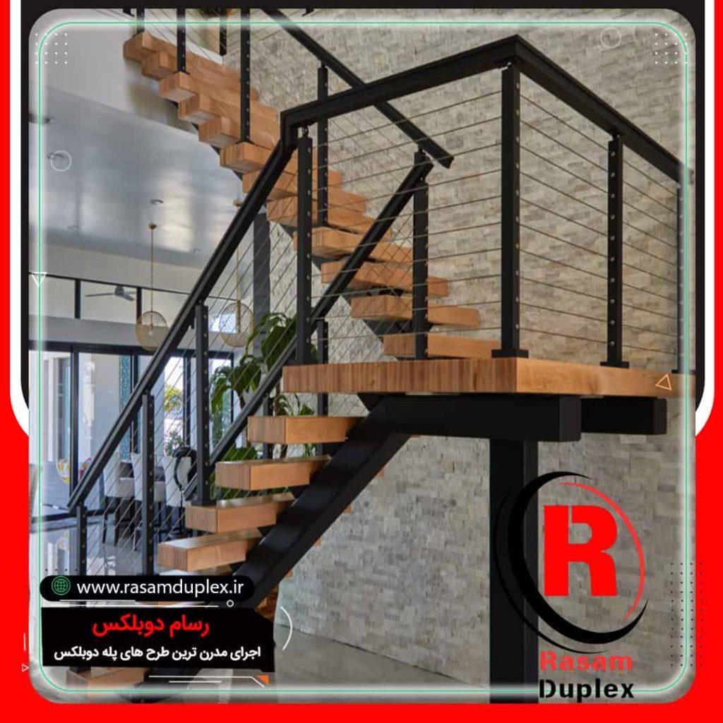 نصب پله فلزی تک محور مشهد