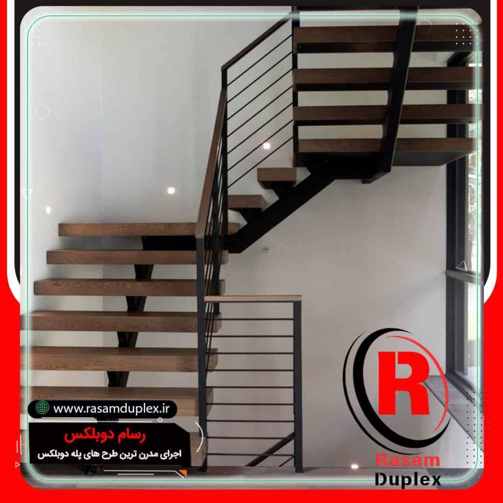 پله فلزی تک محور کیش