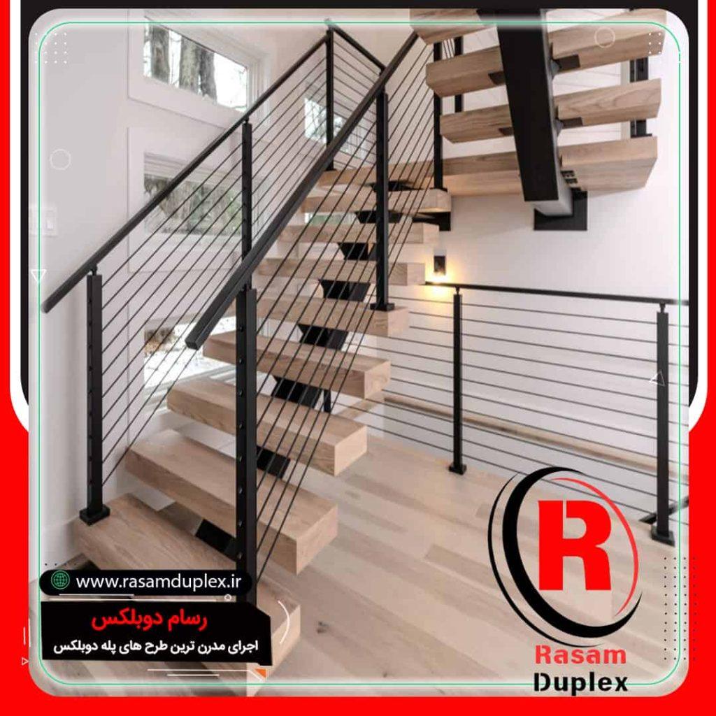 قیمت پله تک محور وسط فلزی