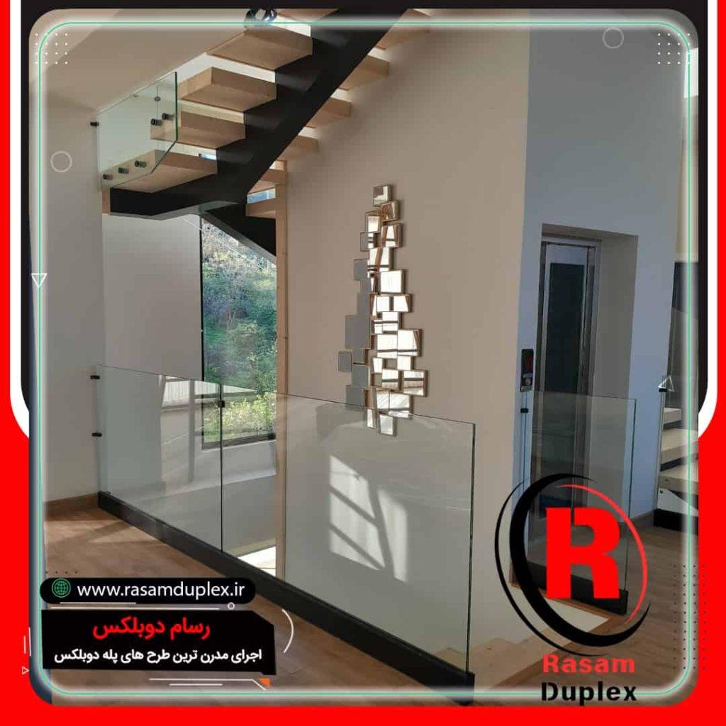 پله تک شاسی فلزی