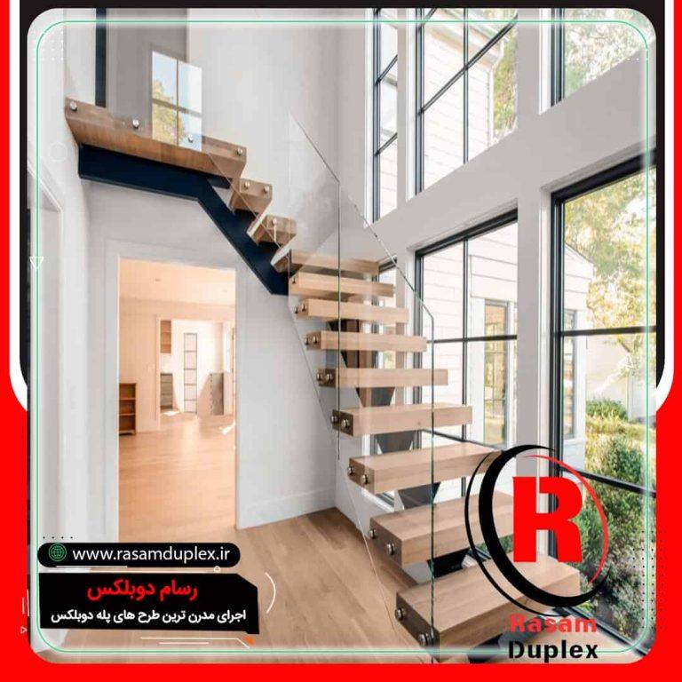 خرید و قیمت راه پله اکسپوز – پله تک محور فلزی – پله تک شاسی – پله محور وسط