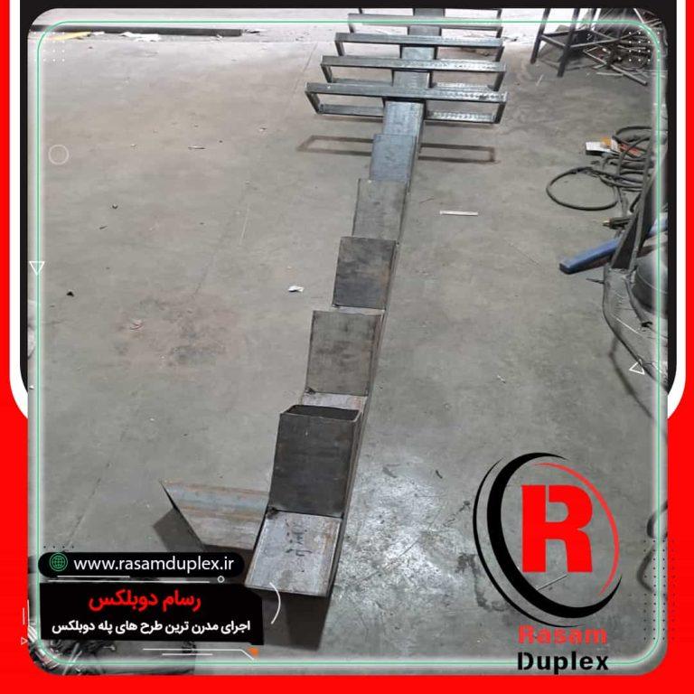 اجرای ساخت راه پله فلزی تک محور وسط تهران